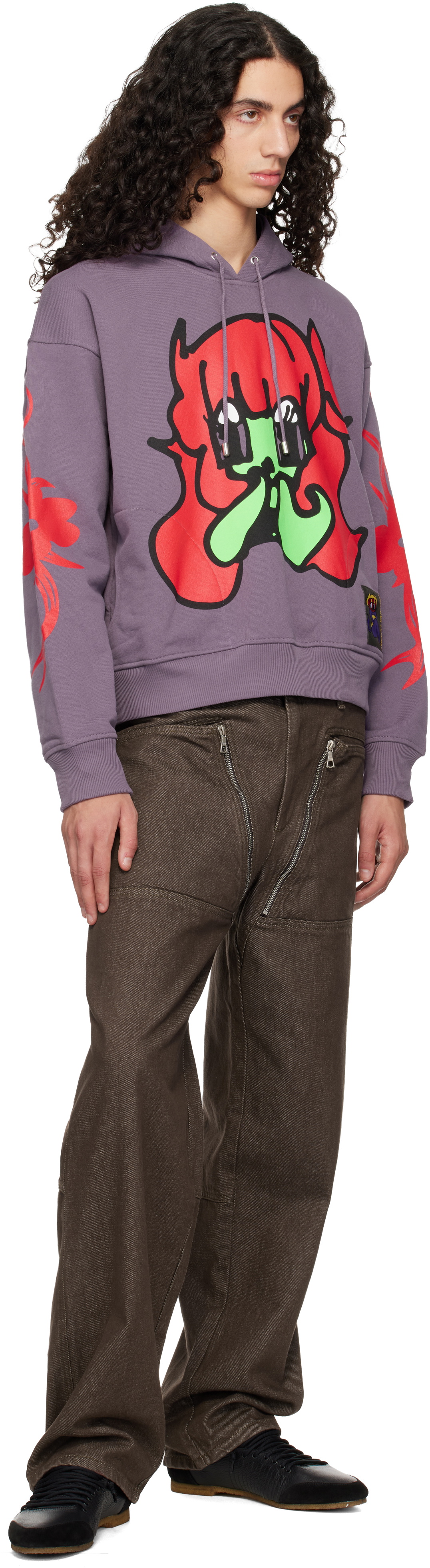 Chopova Lowena Purple Bashful Hoodie