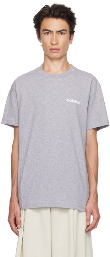 Photo: Jacquemus Gray 'Le T-Shirt Jacquemus' T-Shirt