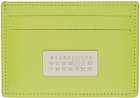 MM6 Maison Margiela Green Numeric Card Holder
