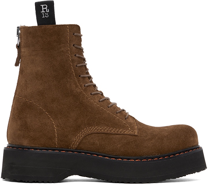 Photo: R13 Brown Single Stack Boots