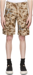 BAPE Beige & Brown Cotton Shorts