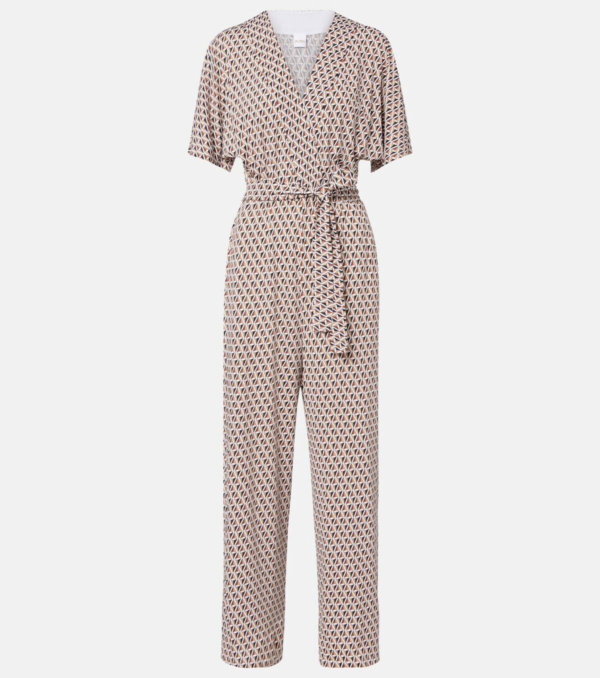 Max Mara Belted printed jumpsuit