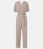 Max Mara Belted printed jumpsuit