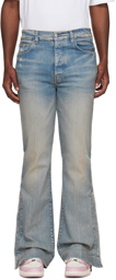 AMIRI Indigo Crystal Stack Jeans