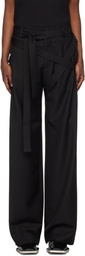 HELIOT EMIL Black Aegis Tailored Trousers
