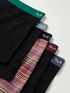 Paul Smith - Five-Pack Stretch Organic Cotton Boxer Briefs - Multi