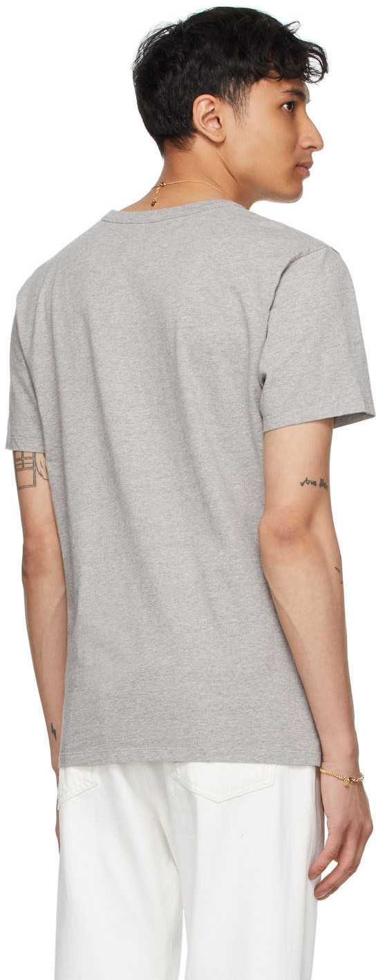 Maison Kitsuné Grey Fox Head Patch Classic T-Shirt