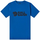 Fjällräven Men's Logo T-Shirt in Alpine Blue