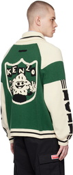 Kenzo Green Boke Boy Cardigan