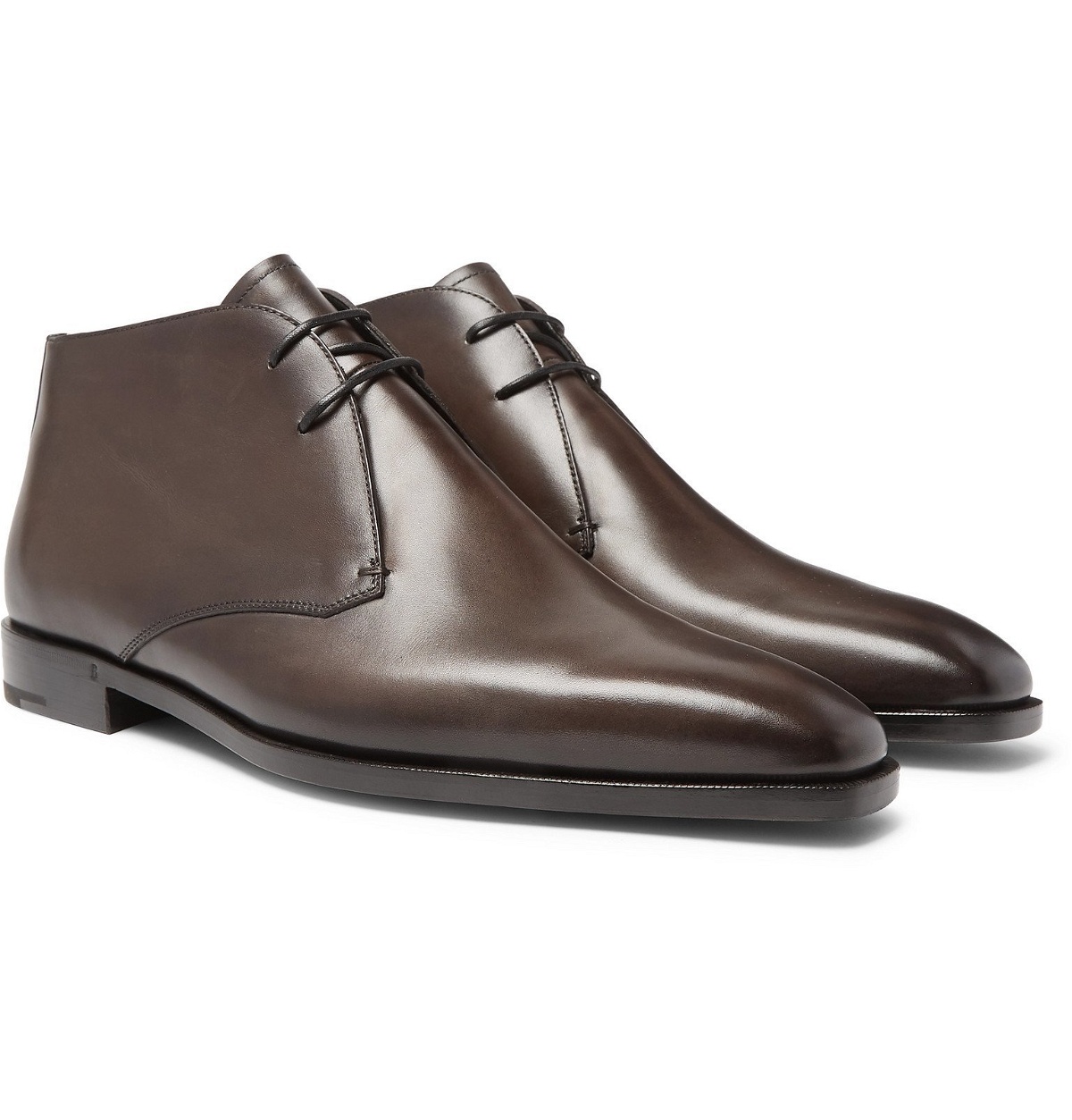 Berluti - Shearling-Lined Leather Boots - Men - Black Berluti