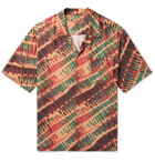 Missoni - Camp-Collar Tie-Dyed Twill Shirt - Orange