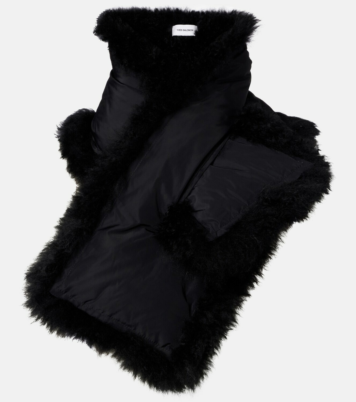 Yves Salomon Reversible shearling down scarf