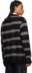 Yohji Yamamoto Black Striped Sweater