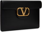 Valentino Garavani Black Locò Calfskin Pouch