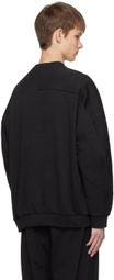ATTACHMENT Black Pocket Sweatshirt