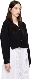 Kika Vargas Black Coretta Cardigan