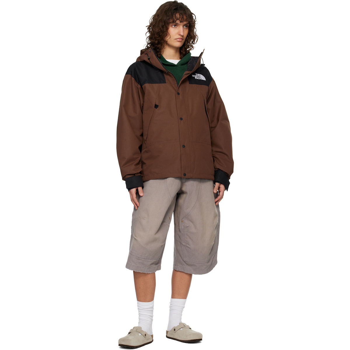 The North Face Brown DRYVENT Mono Mountain Rain Jacket