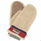 Elmer Gloves Wool Pile Flip Mitten in Beige/Wine