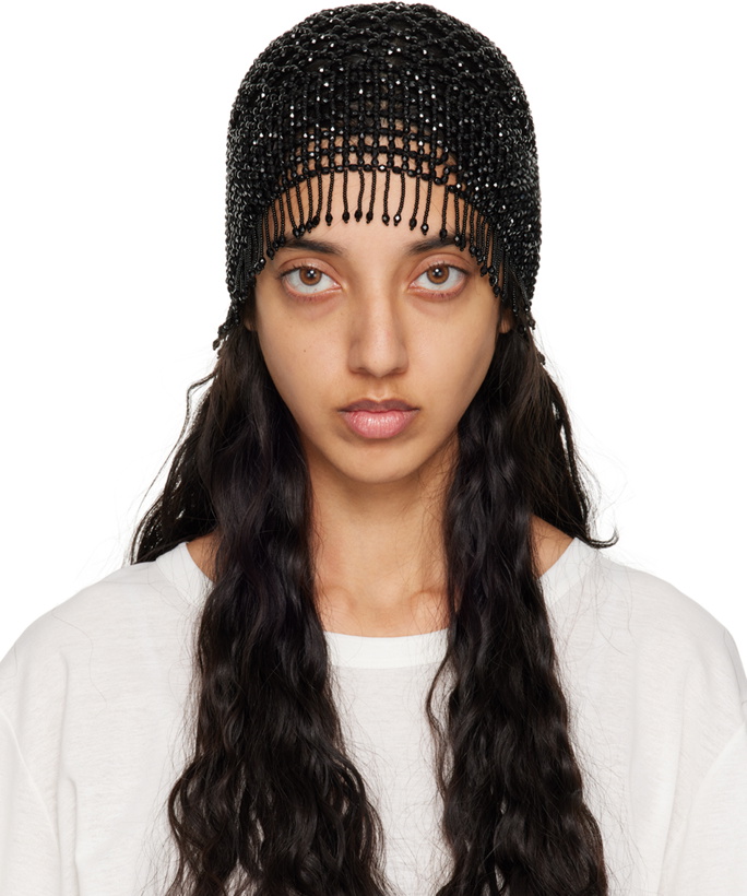 Photo: Jil Sander Black Beaded Beanie