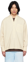 Jacquemus Off-White Le Raphia 'Le Haut Pingo' Shirt