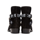 Amiri Black Bandana Buckle Boots