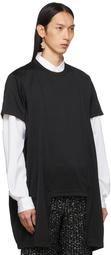 Comme des Garçons Homme Plus Black Cut-Out T-Shirt