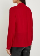 Tory Burch Scarf-effect Georgette Blouse Red