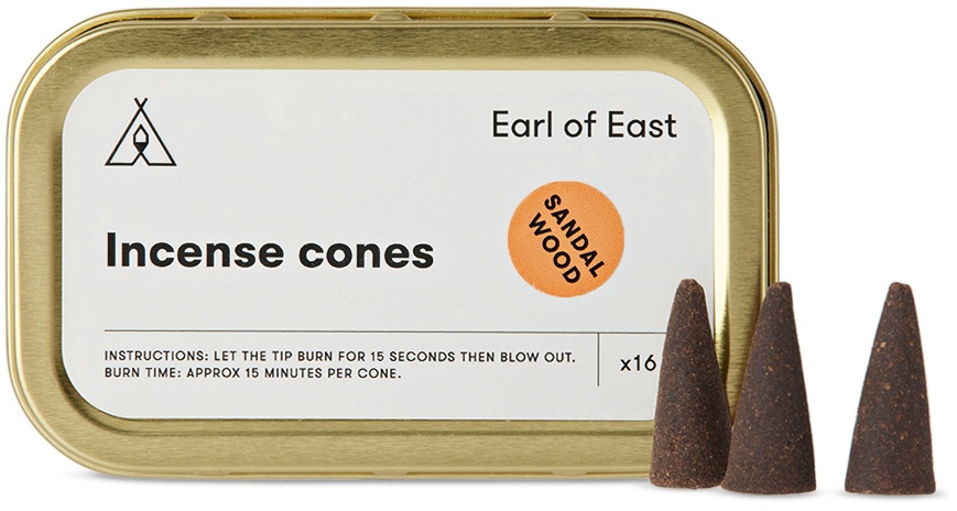 Earl of East 16-Pack Sandalwood Incense Cones