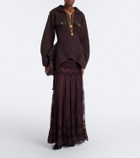 Zimmermann Valiant lace and silk maxi skirt