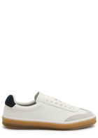 Boss X David Beckham Panelled Leather Sneakers White