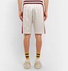 Dolce & Gabbana - Striped Silk Shorts - Men - Cream