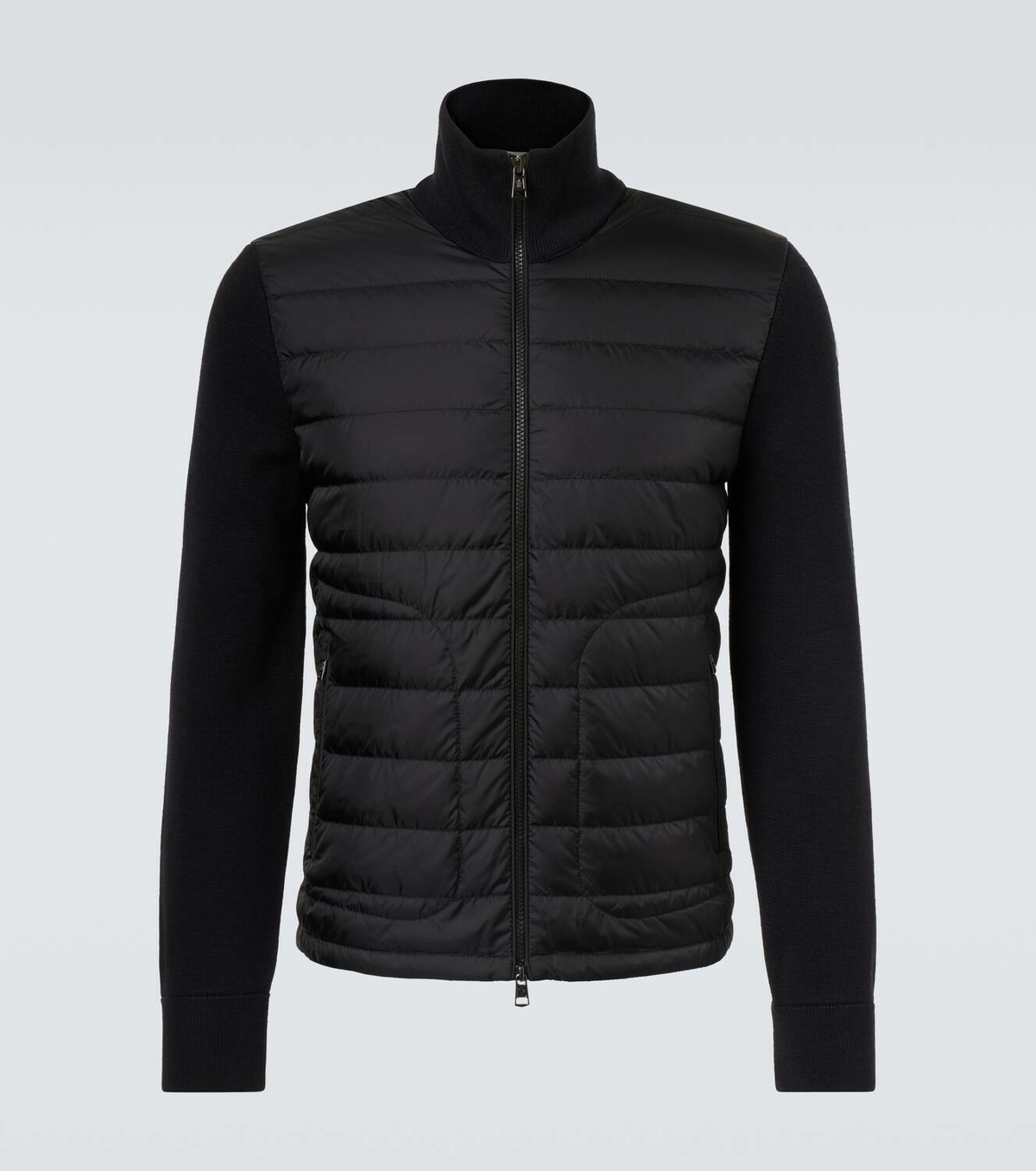 Moncler Maglia down-paneled wool-blend jacket Moncler