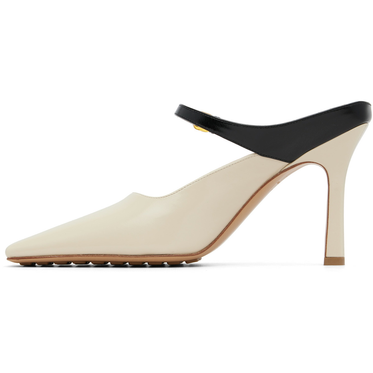 Bottega Veneta Off-White Slip On Heels