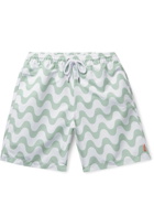 Frescobol Carioca - Garrett Leight Long-Length Printed Swim Shorts - Green