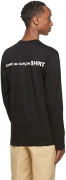 Comme des Garçons Shirt Black Back Logo Long Sleeve T-Shirt