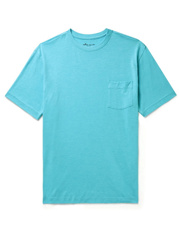 Photo: Peter Millar - Seaside Summer Cotton and Modal-Blend Jersey T-Shirt - Blue