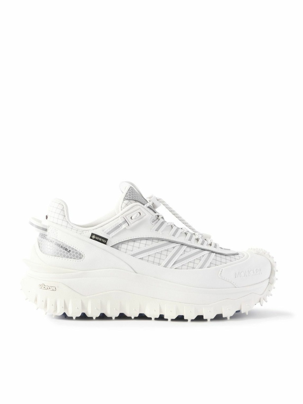 Photo: Moncler - Trailgrip GTX Leather-Trimmed Ripstop and Rubber Sneakers - White