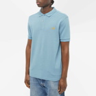 Fred Perry Men's Slim Fit Plain Polo Shirt in Ash/Blue