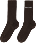 Jacquemus Brown Le Papier 'Les Chaussettes Jacquemus' Socks