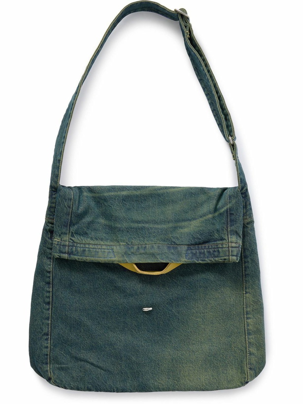 Photo: Our Legacy - Sling Washed-Denim Messenger Bag