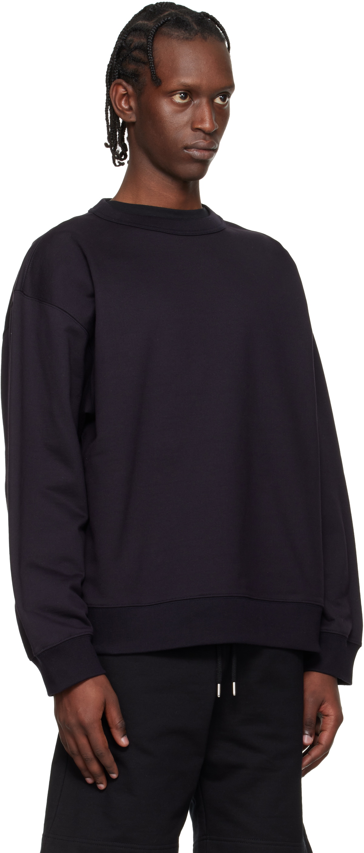 Dries Van Noten Navy Oversized Sweatshirt