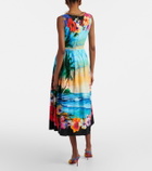 Dolce&Gabbana Printed cotton midi dress