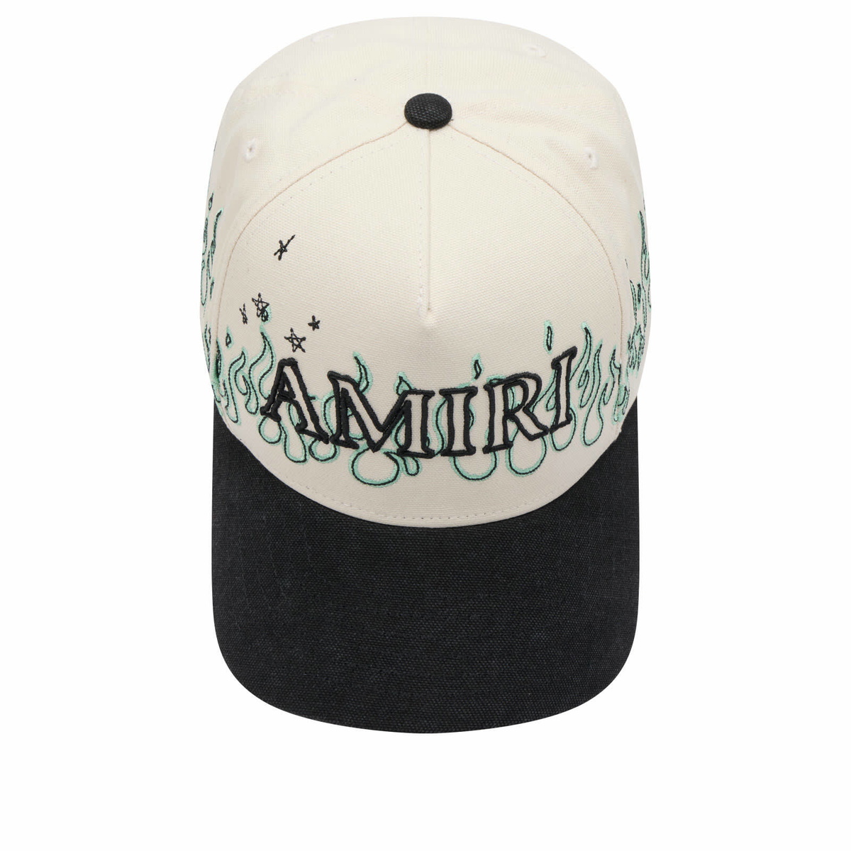 Amiri Men's Flames Baseball Cap in Ivory 