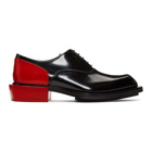 Alexander McQueen Black and Red Leather Derbys