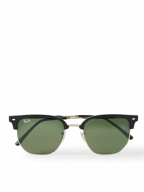 Ray-Ban Green and White Rimless Hexagon Sunglasses Ray Ban display picture 1