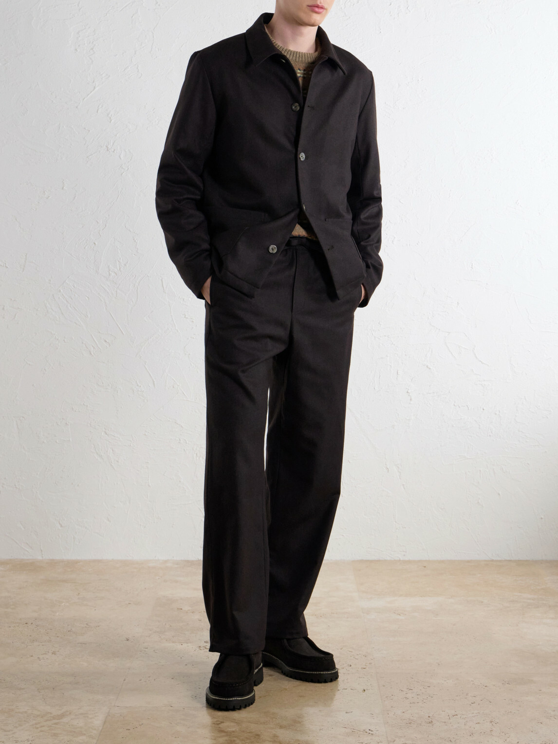 A.P.C. - Brest Wool-Blend Twill Blouson Jacket - Brown