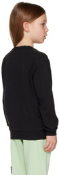 Stone Island Junior Kids Black Patch Sweatshirt