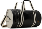 Fred Perry Black Classic Barrel Duffle Bag