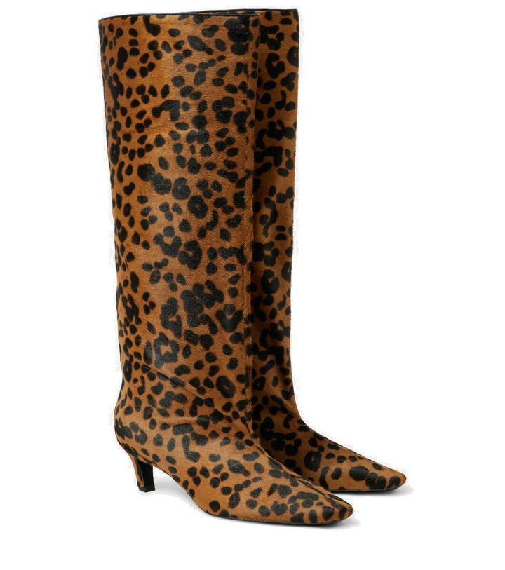 Photo: Toteme Wide Shaft calf hair knee-high boots