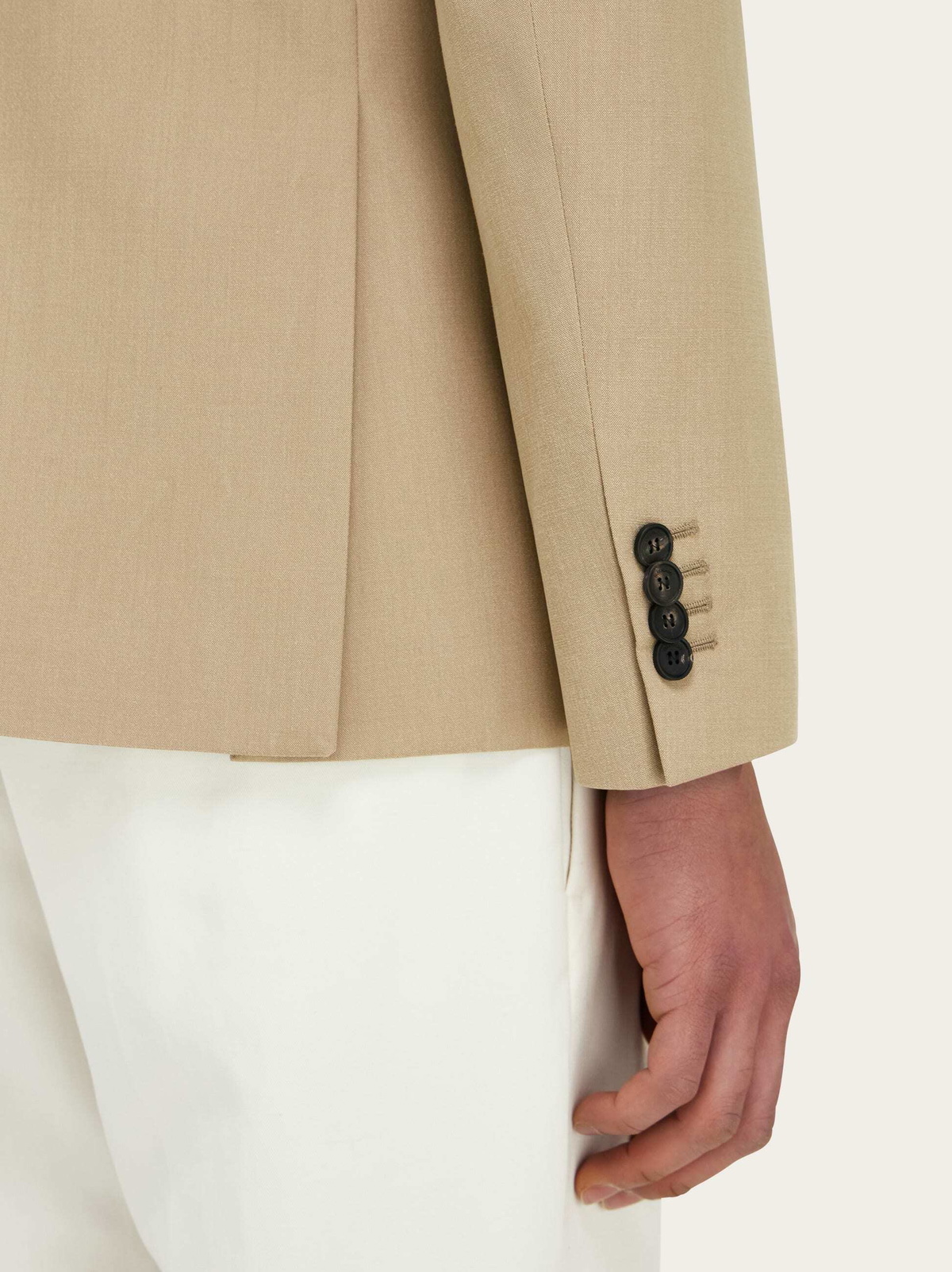 Ferragamo Mens Single breasted blazer in Beige